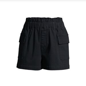 No Boundaries NWT Juniors Ultra High Rise Cargo Short Black 573